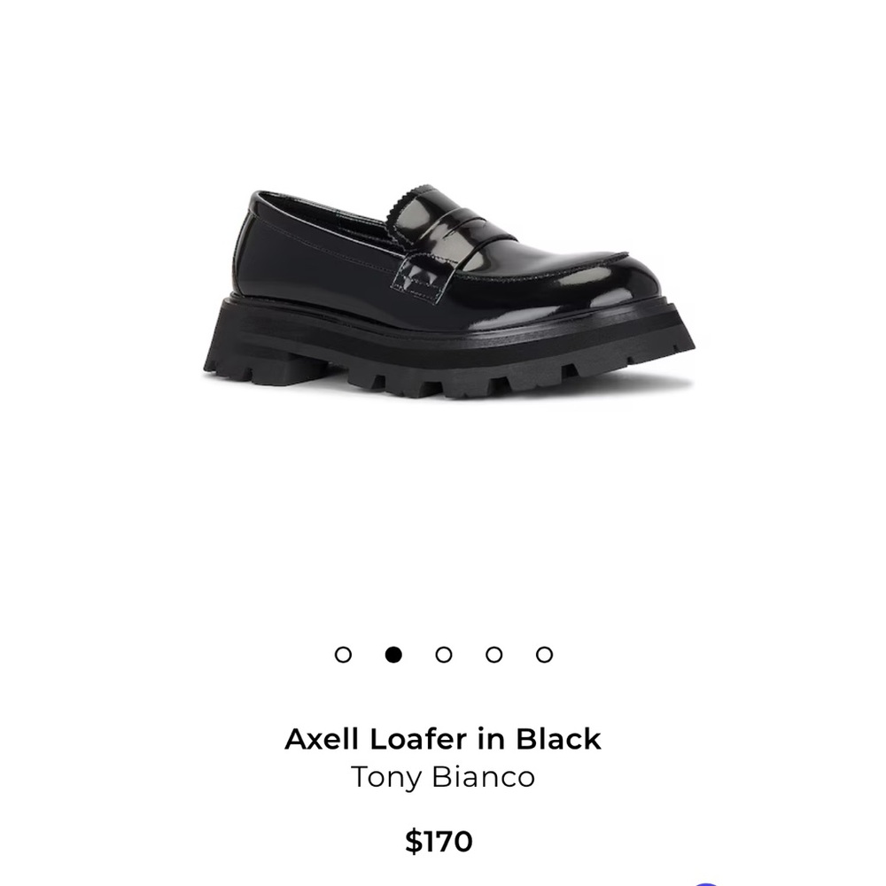 Tony Bianco Axell Black Loafers (worn once) - I am 5.5 it runs large